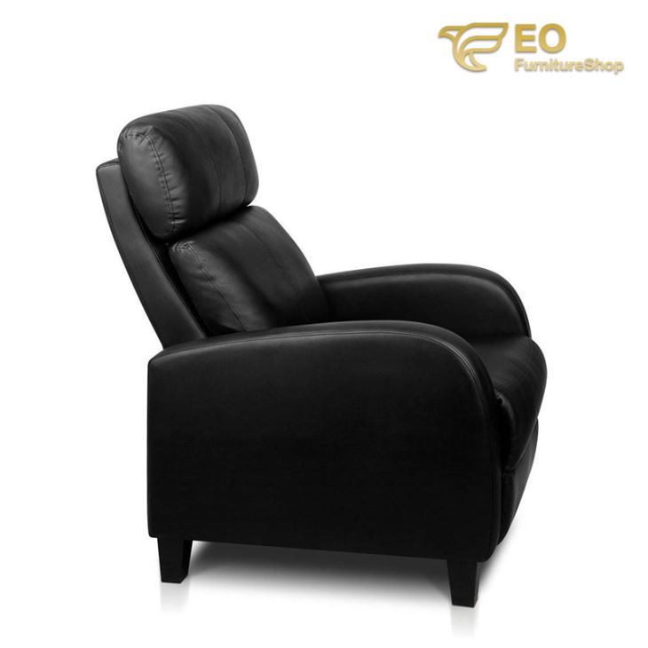 Leather Recliner Club Chair