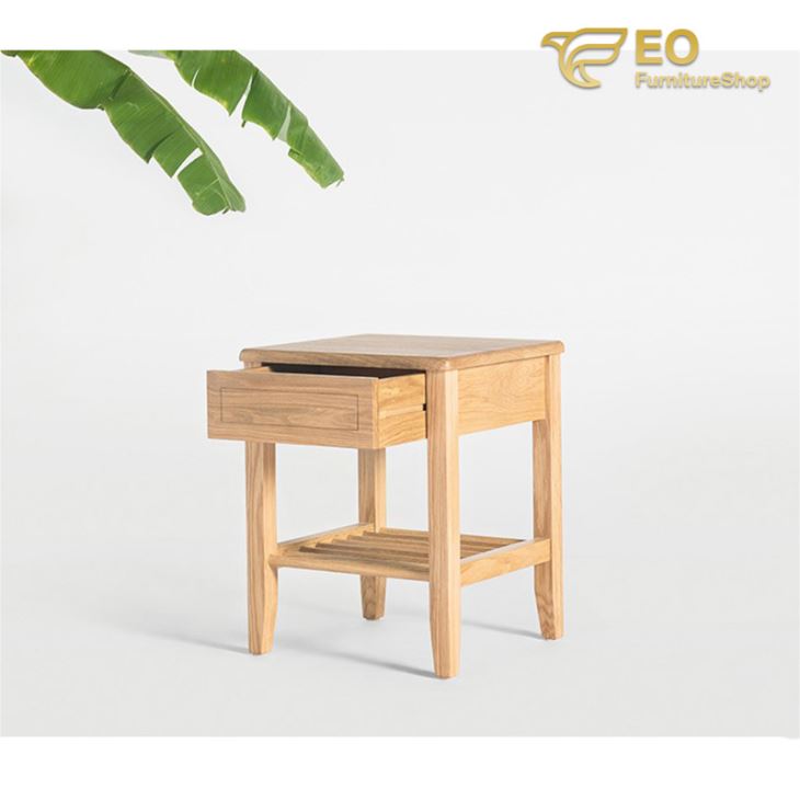 Wood Bedside Table